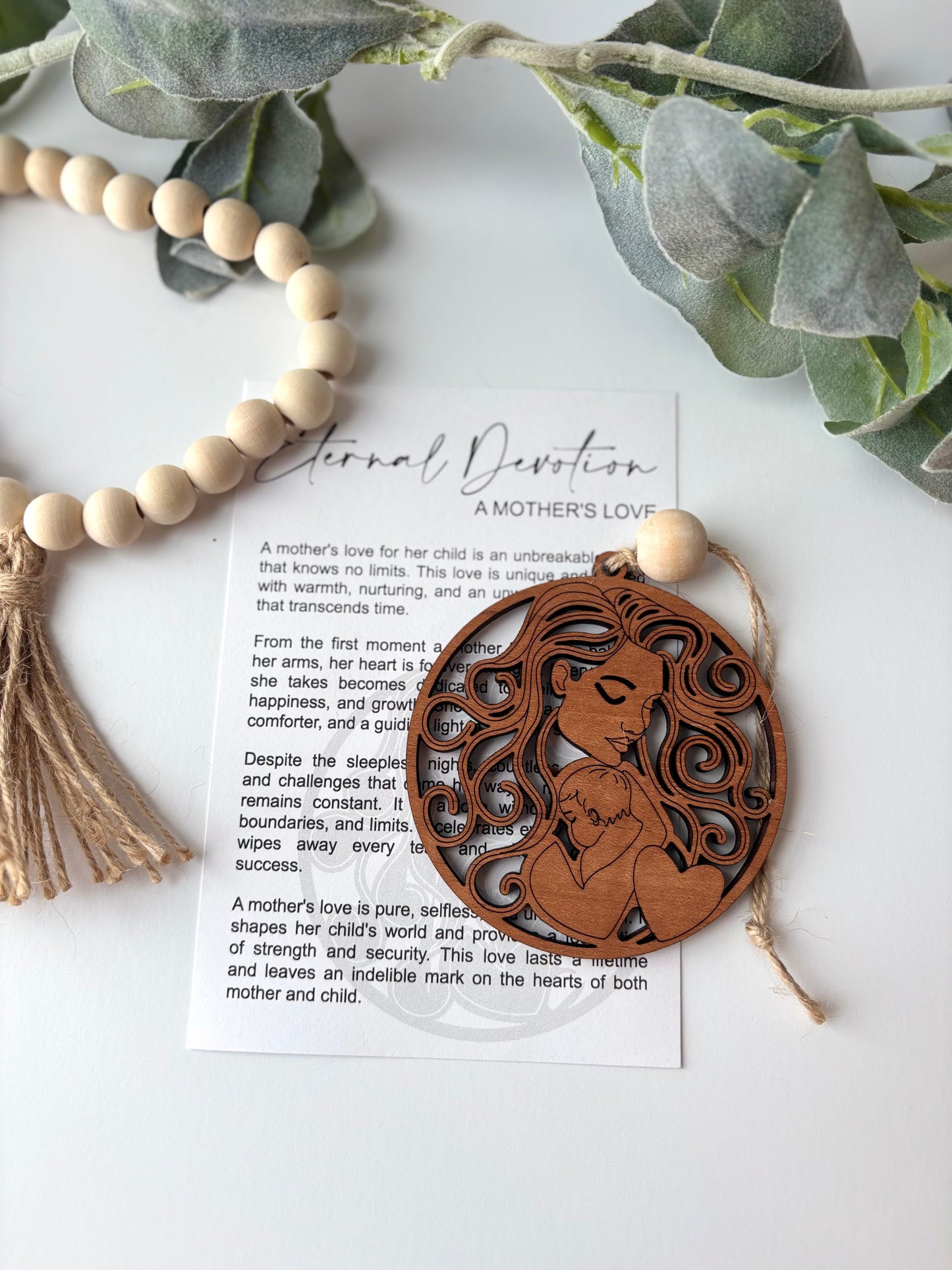 Eternal Devotion Story Card Charm - A Mother’s Love