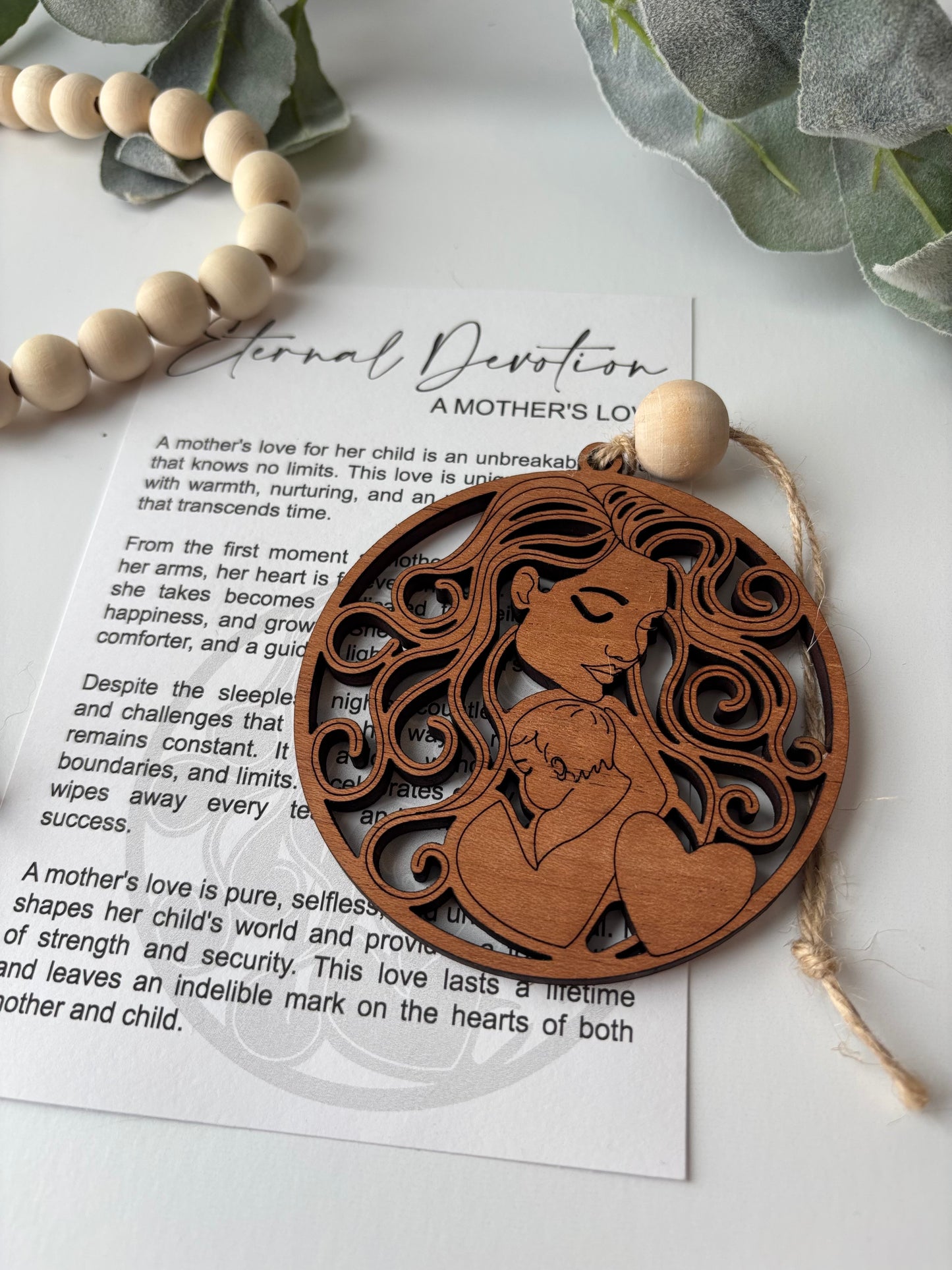 Eternal Devotion Story Card Charm - A Mother’s Love