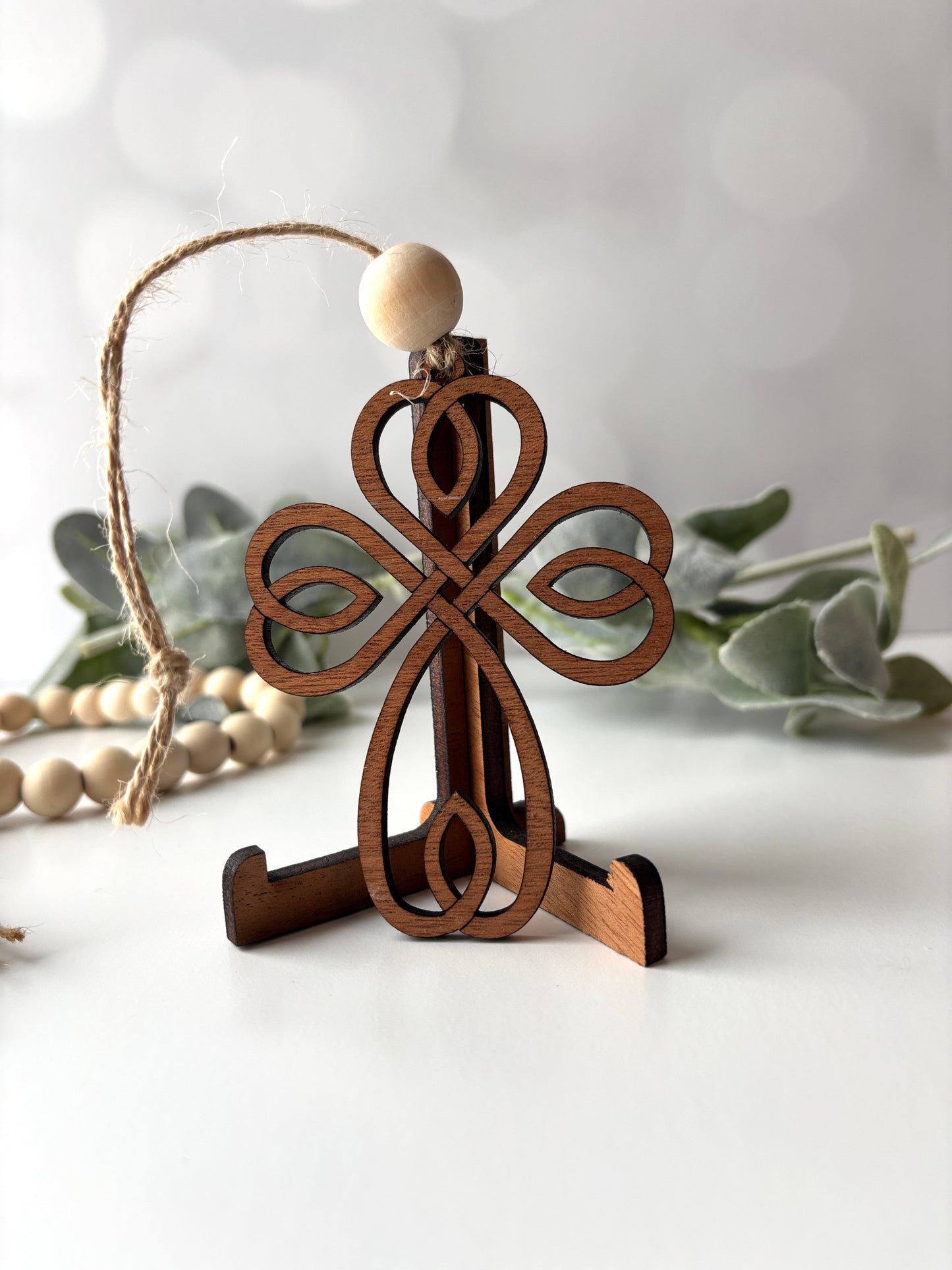 Irish Blessing Story Card Charm- Irish Cross
