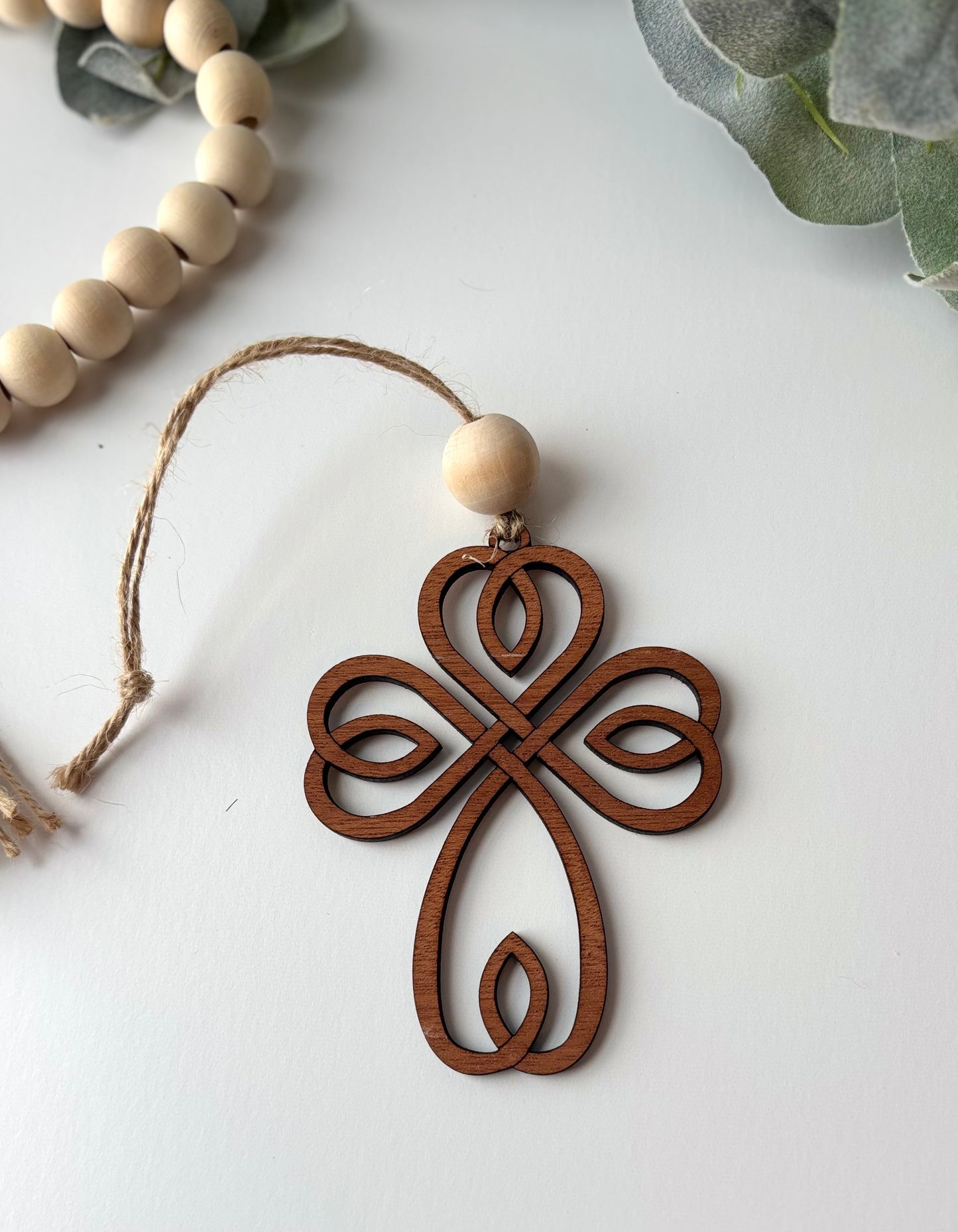Irish Blessing Story Card Charm- Irish Cross