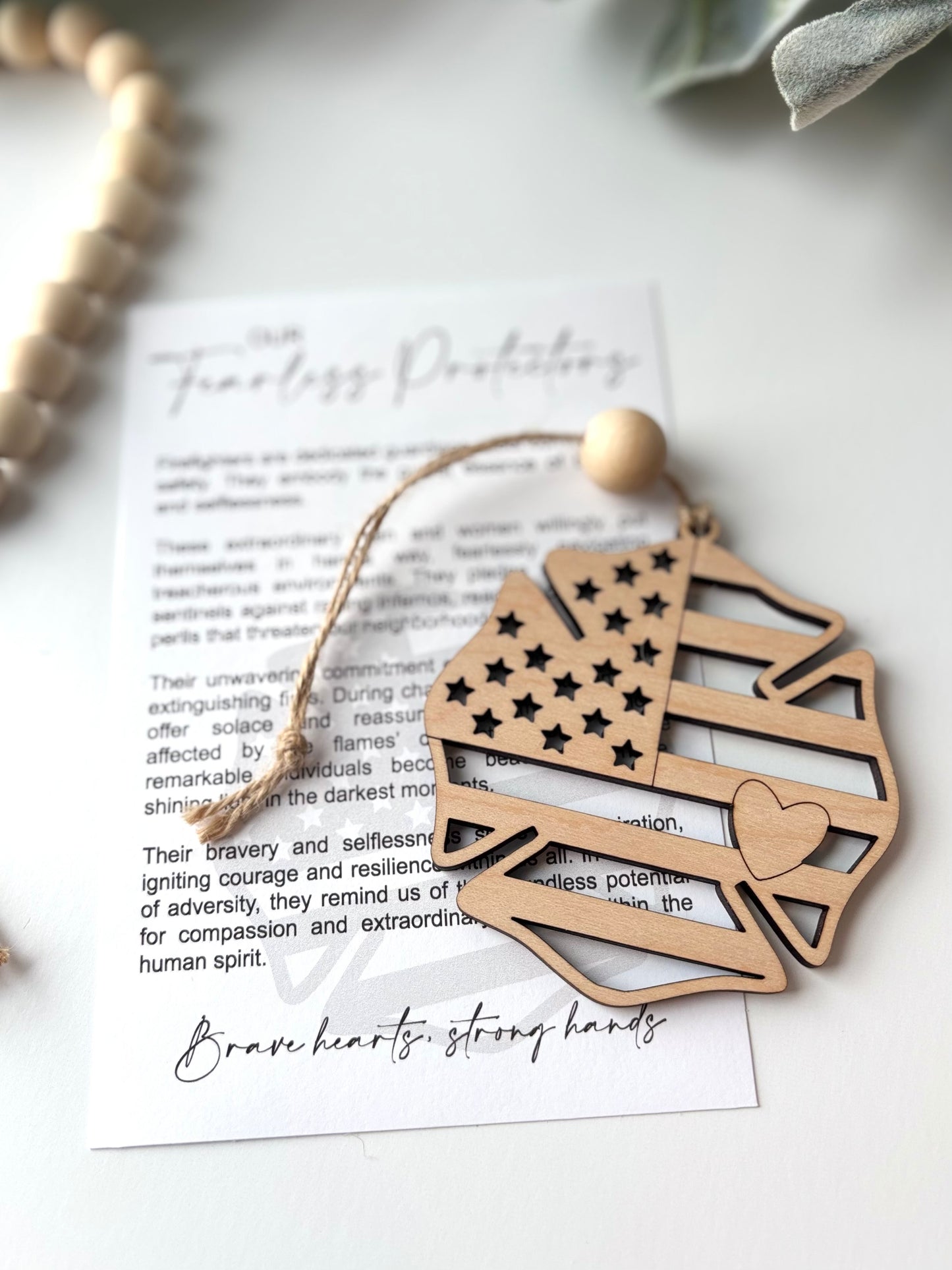 Fearless Protectors Story Card Charm - Firefighters