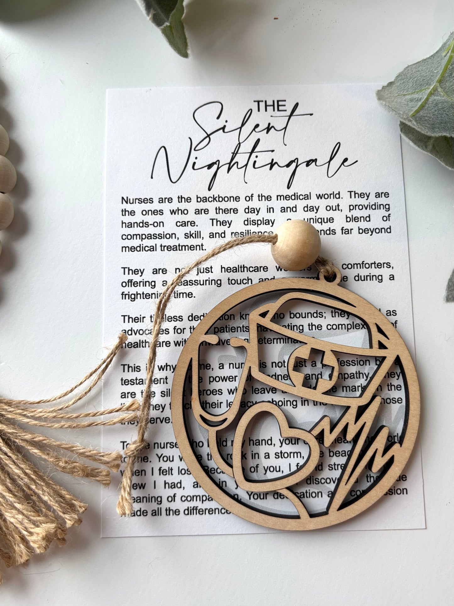 Nurse-Silent Nightingale Story Card Charm-Nurse