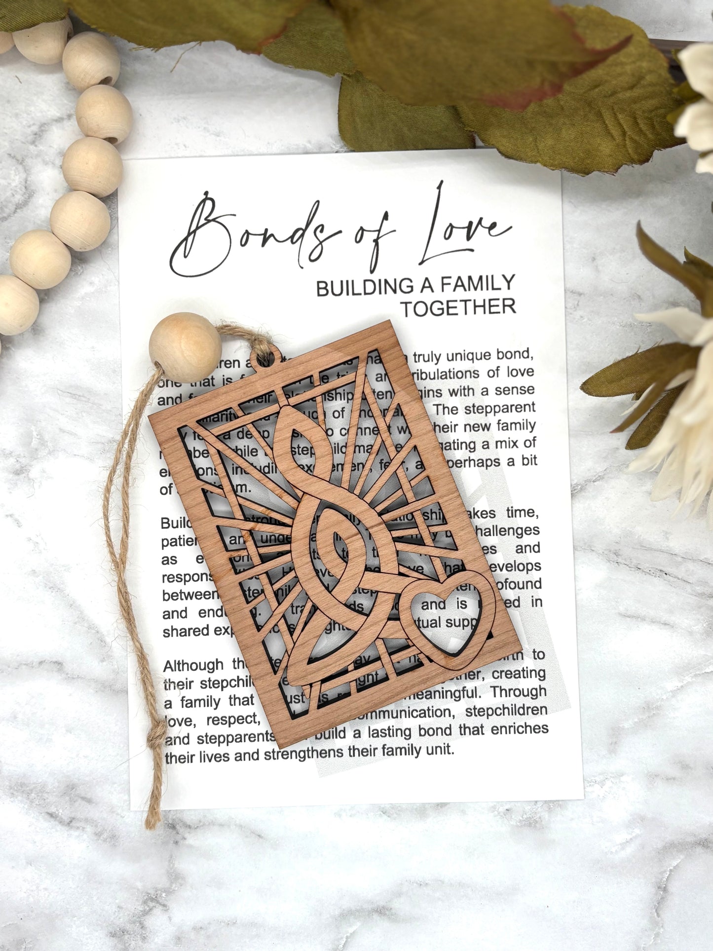 Stepparents-Bonds of Love Story Card Charm