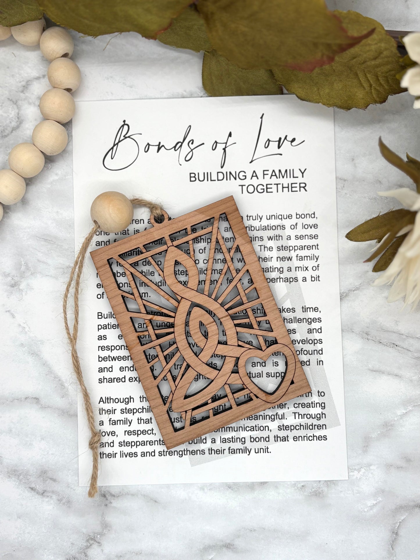 Stepparents-Bonds of Love Story Card Charm