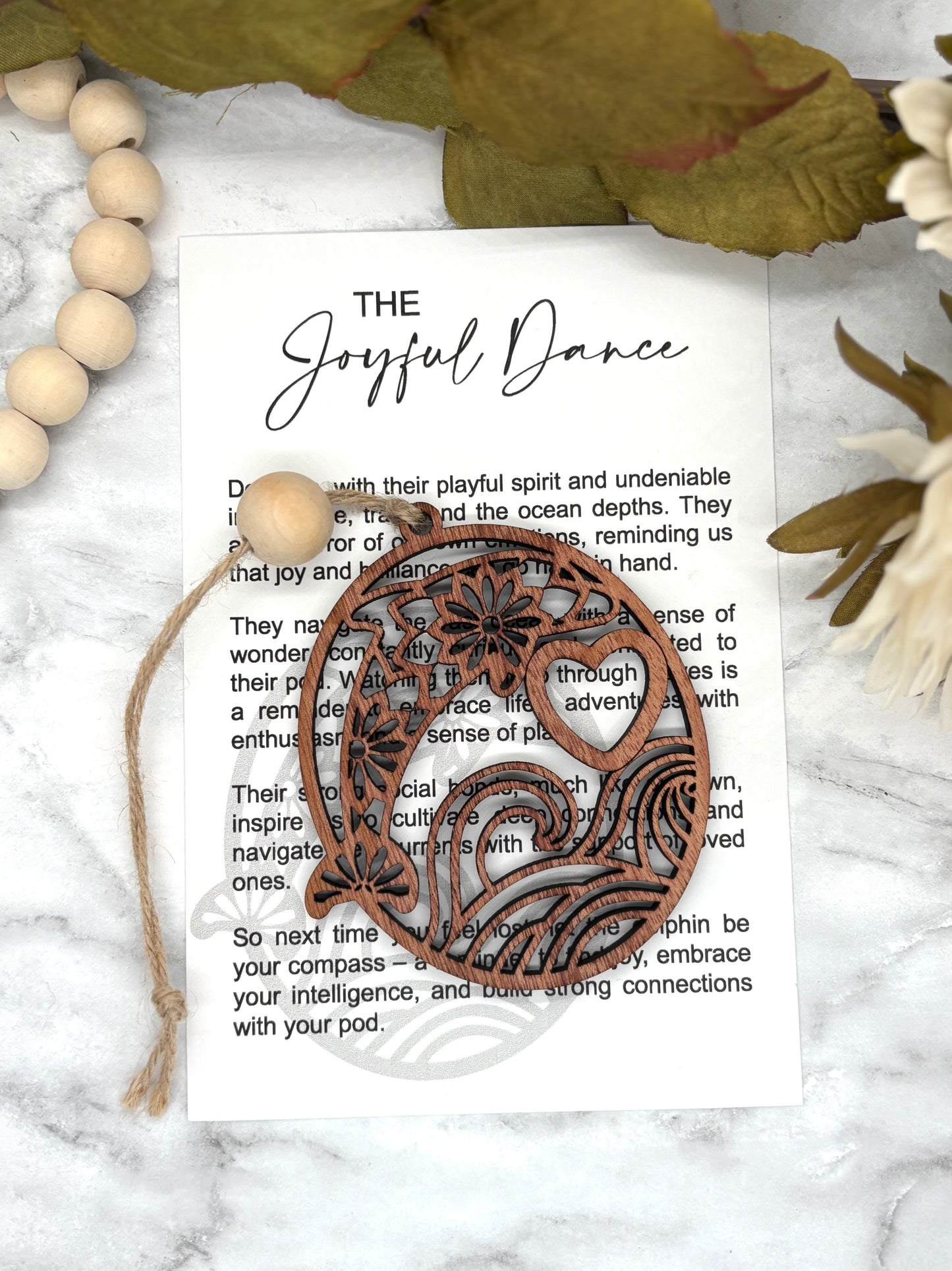 Dolphin-The Joyful Dance Story Card Charm-Dolphin