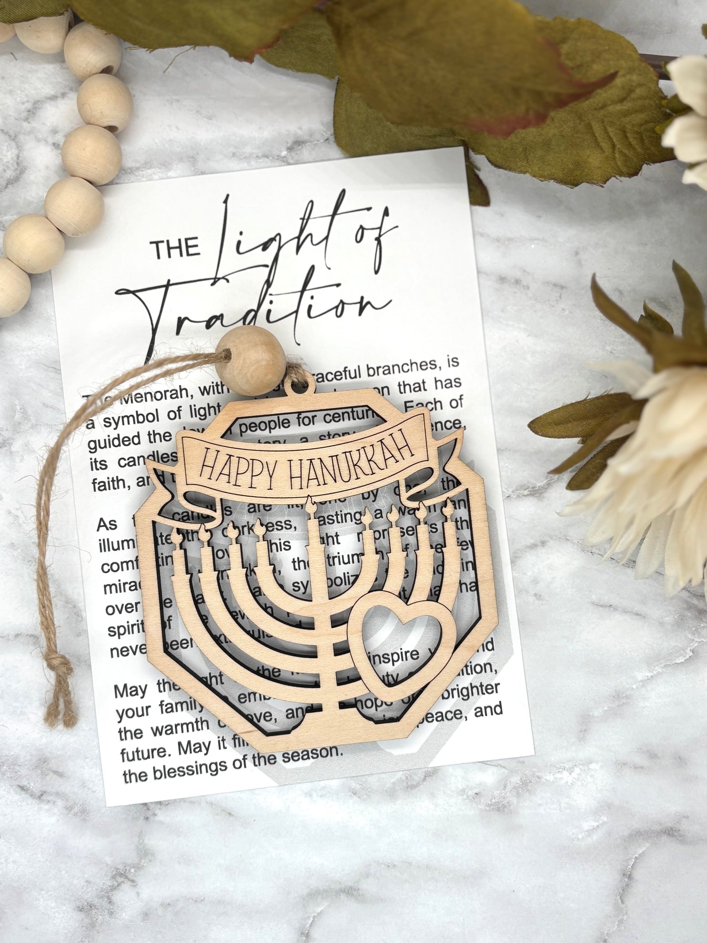 Menorah-The Light of Tradition Story Card Charm