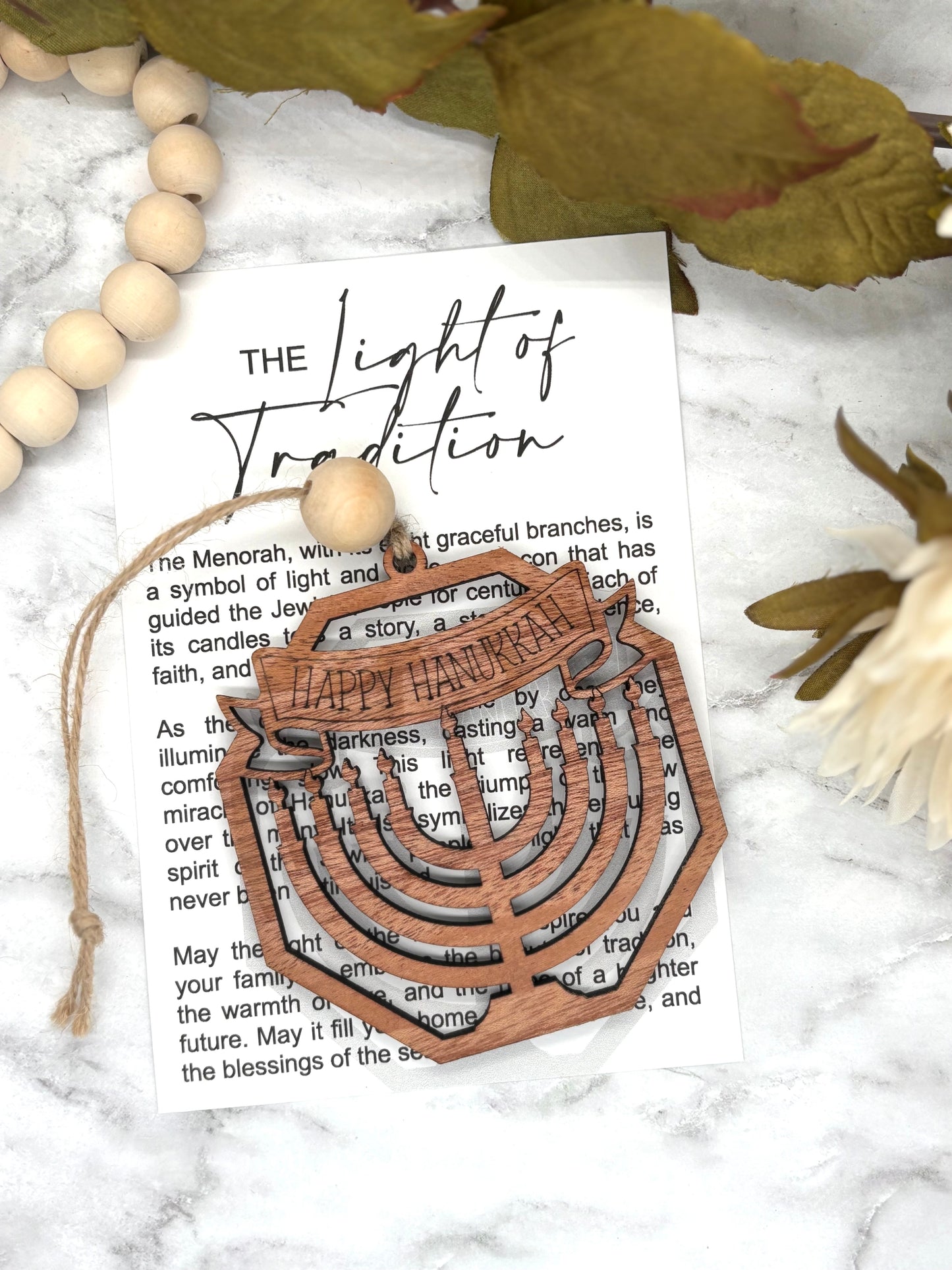 Menorah-The Light of Tradition Story Card Charm