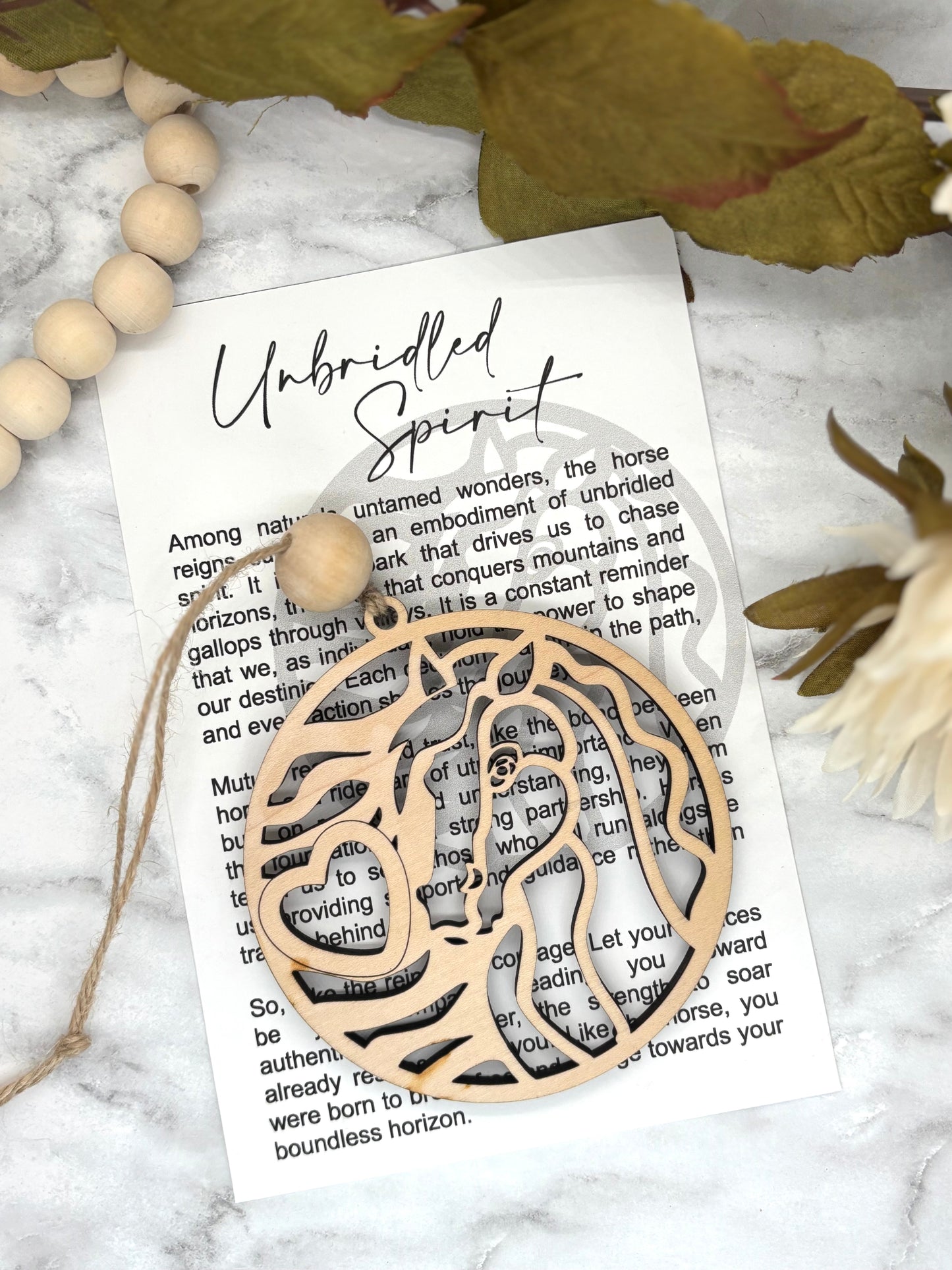 Horse-Unbridled Spirit Story Card Charm-Horse