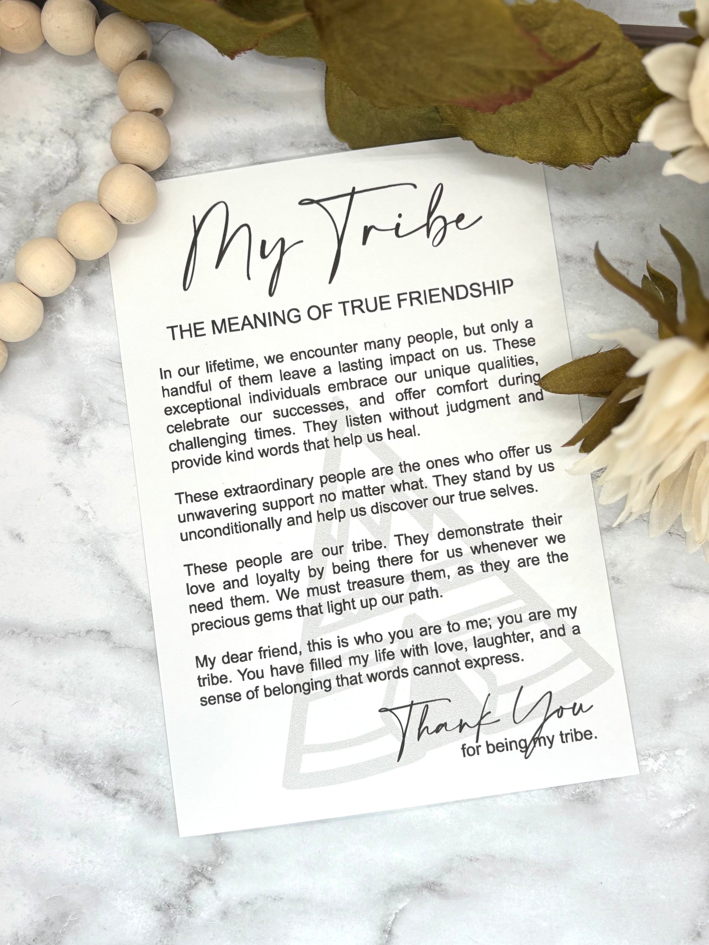 Friendship-My Tribe Story Card Charm-True Friendship