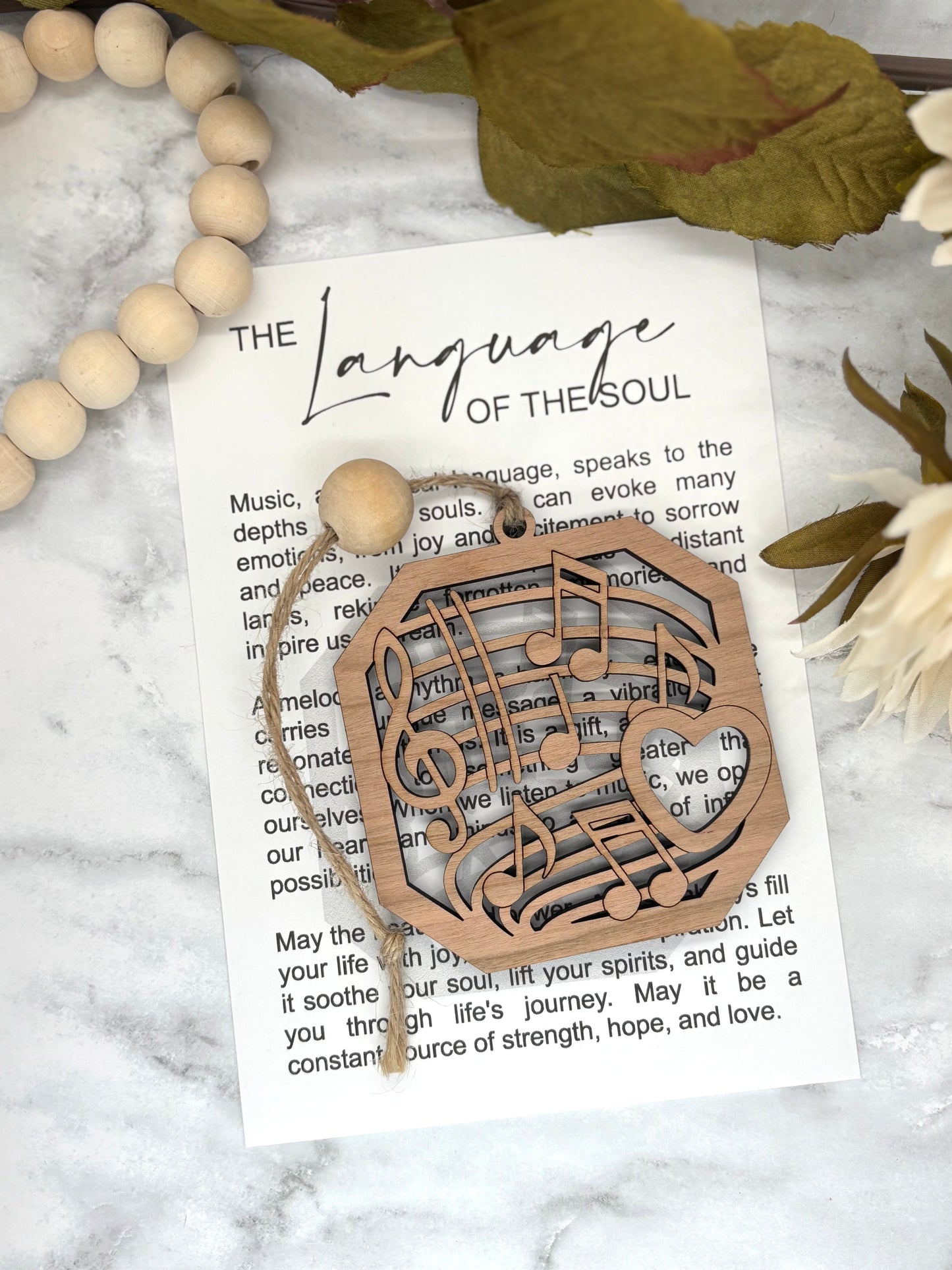 Music-The Language of the Soul Story Card Charm