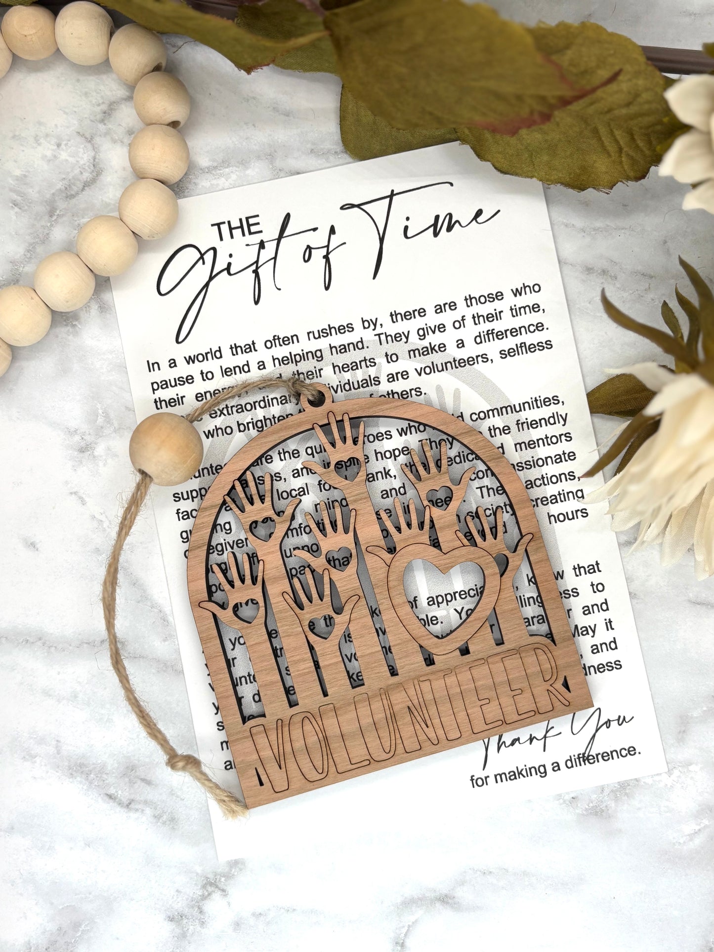 Volunteer-The Gift of Time Story Card Charm