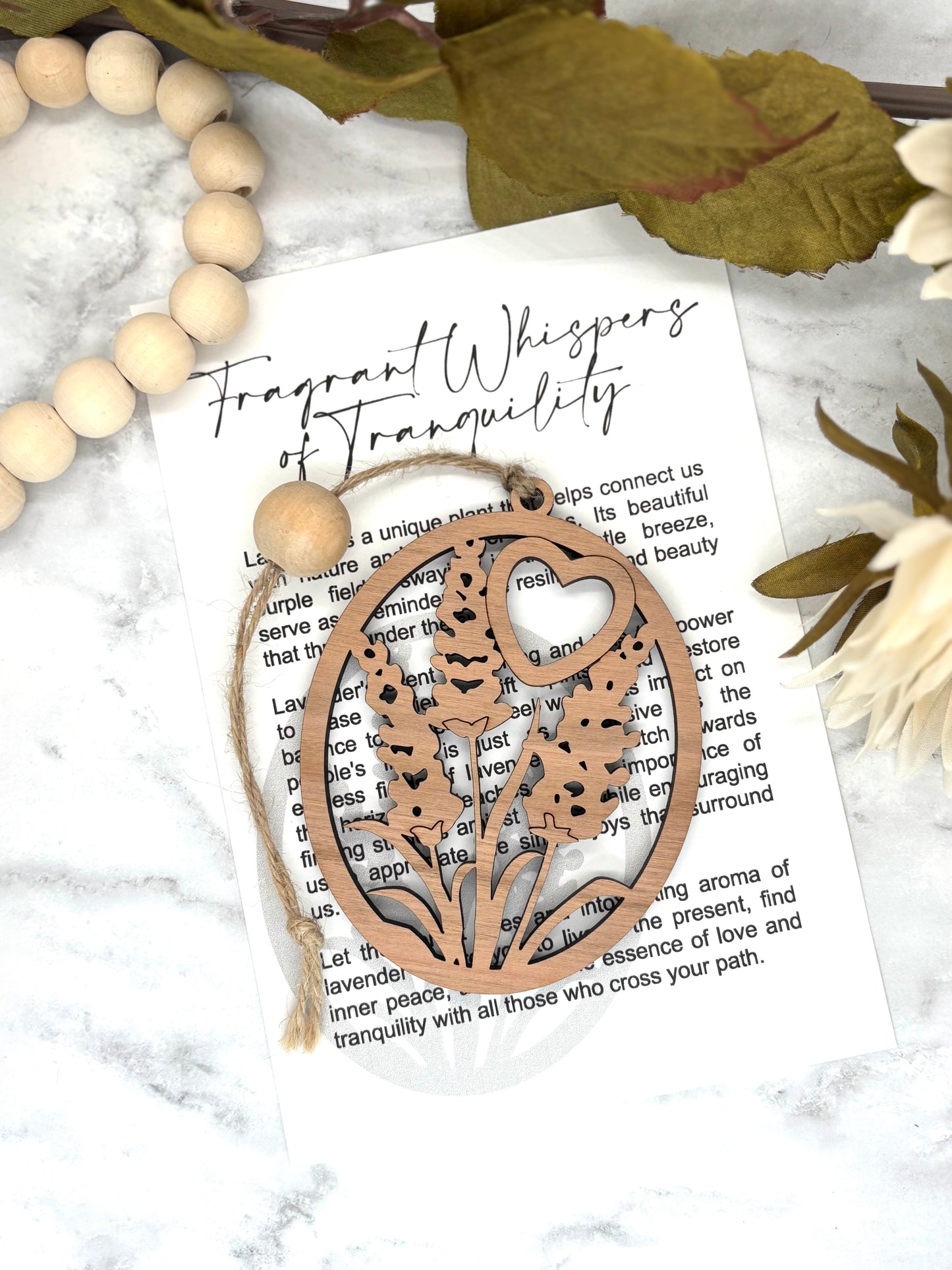 Lavender-Fragrant Whispers of Tranquility Story Card Charm