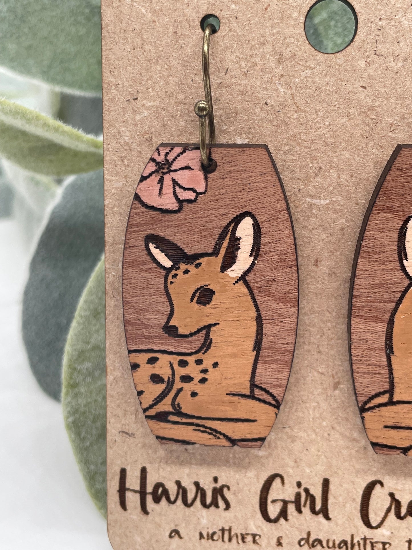Woodland Creatures Deer Earrings