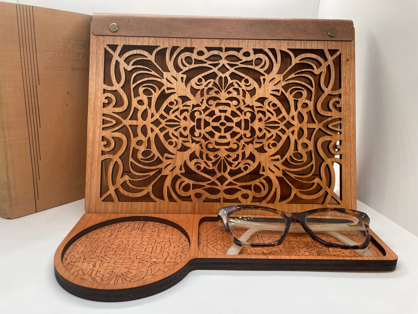 Wood Book Valet