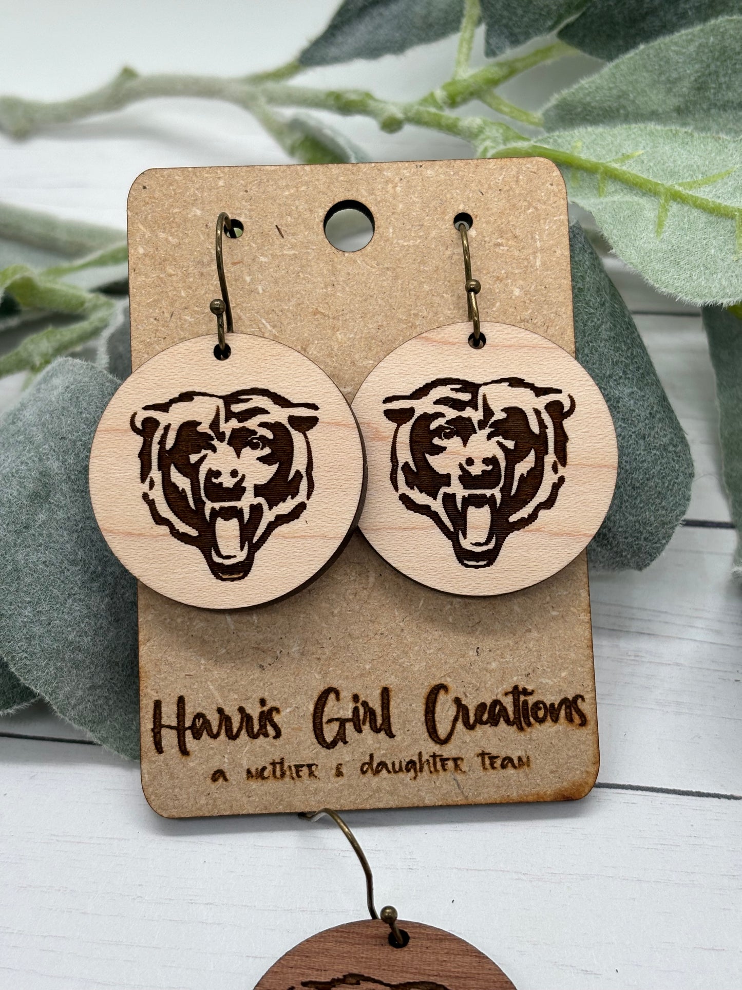Timpson Bears School Spirit Earrings