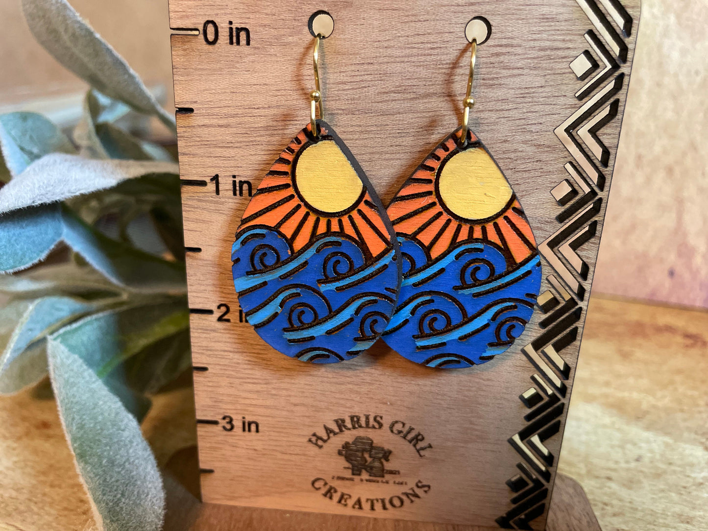 Sunshine & Waves Teardrop (Hand-painted)