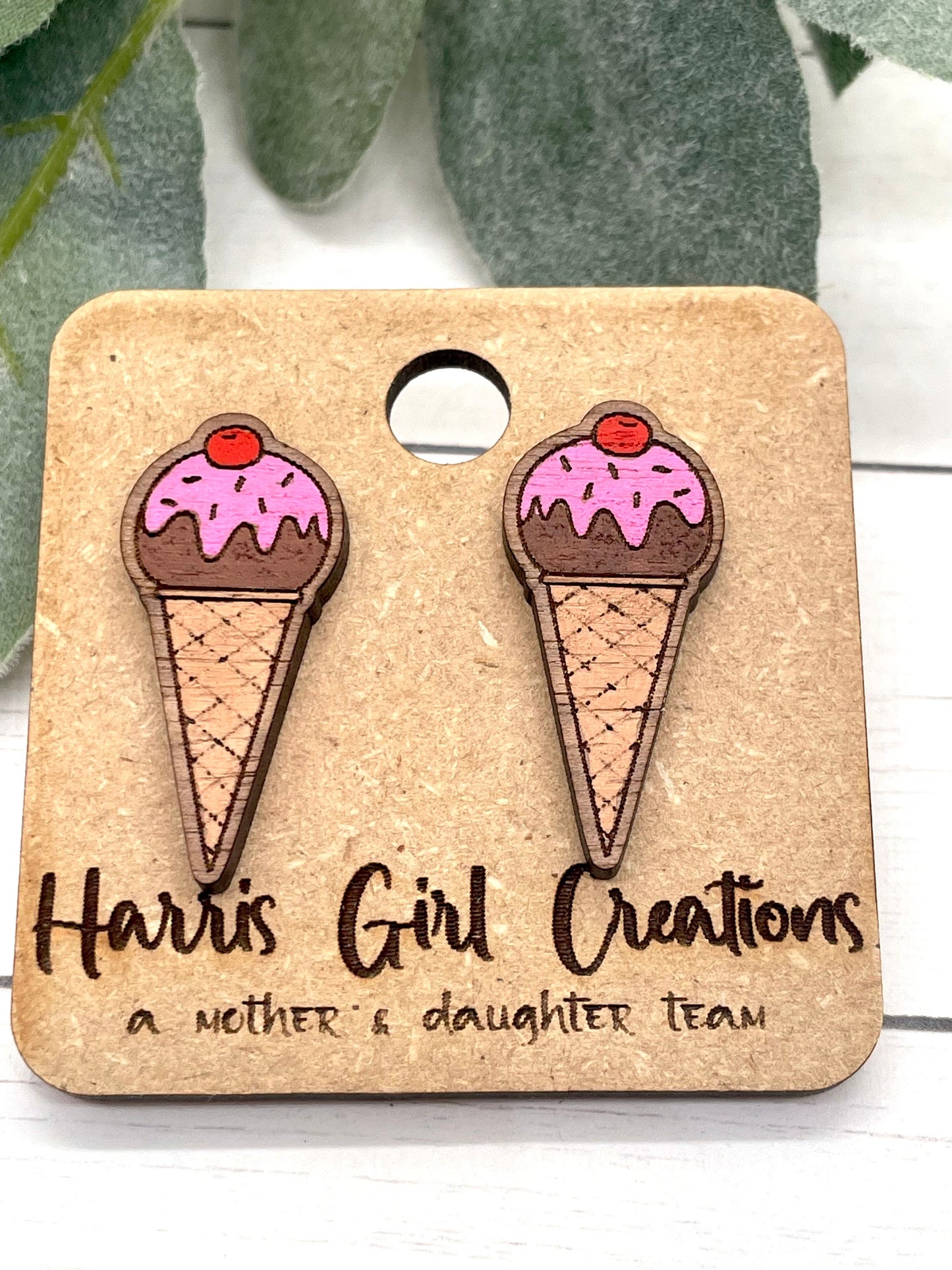 Ice Cream Stud Collection (Hand-painted)