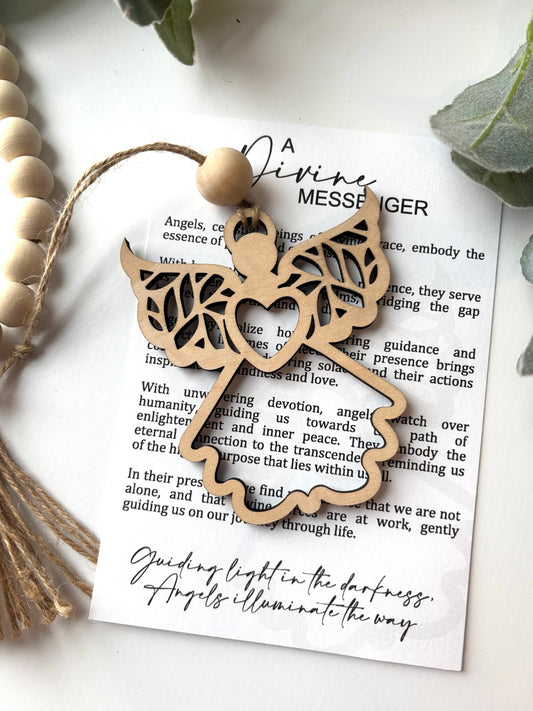 Angel Divine Messenger Story Card Charm-Angel