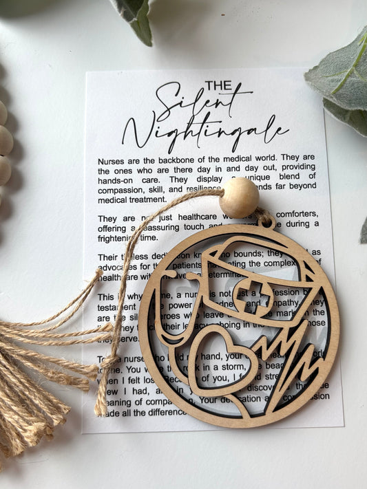 Nurse-Silent Nightingale Story Card Charm-Nurse