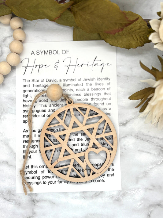 Star of David-Hope & Heritage Story Card Charm