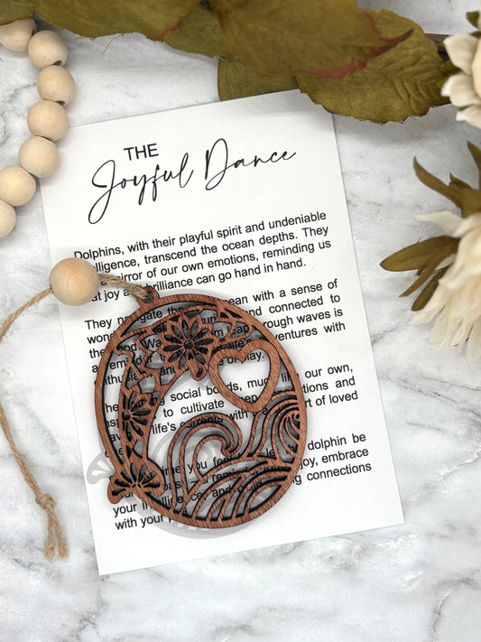 Dolphin-The Joyful Dance Story Card Charm-Dolphin