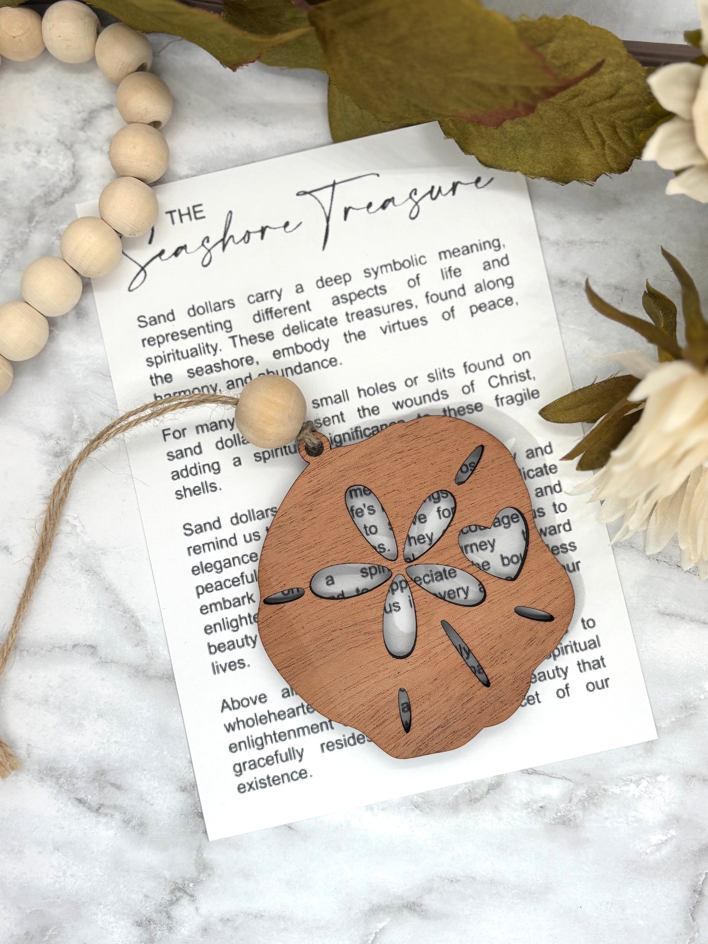 Sand Dollar-The Seashore Treasure Story Card Charm