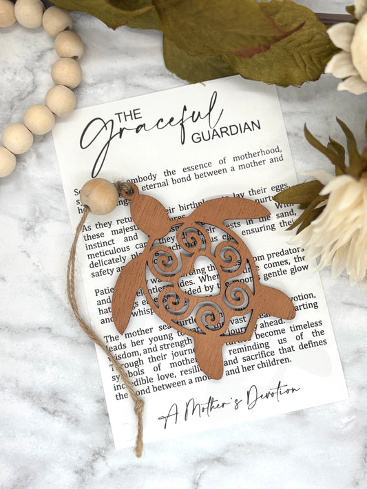 Sea Turtle-The Graceful Guardian Story Card Charm