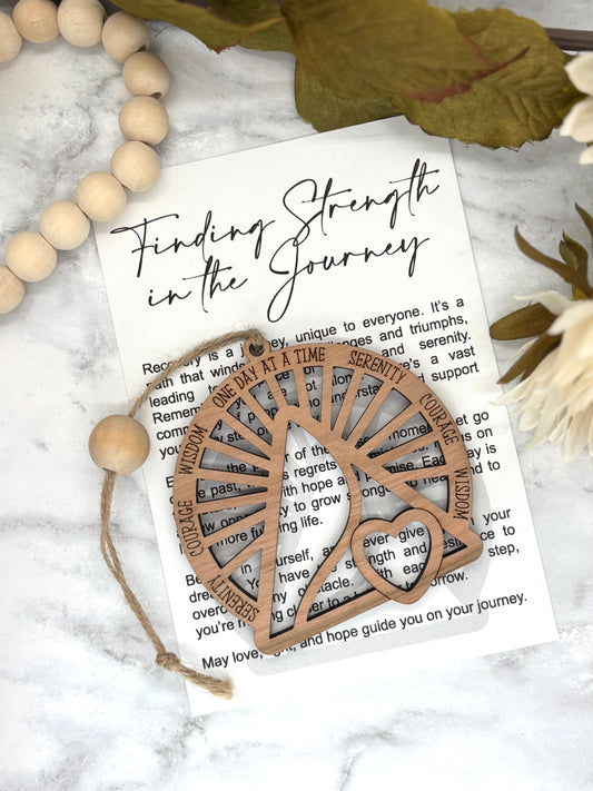 Recovery-Finding Strength in the Journey Story Card Charm