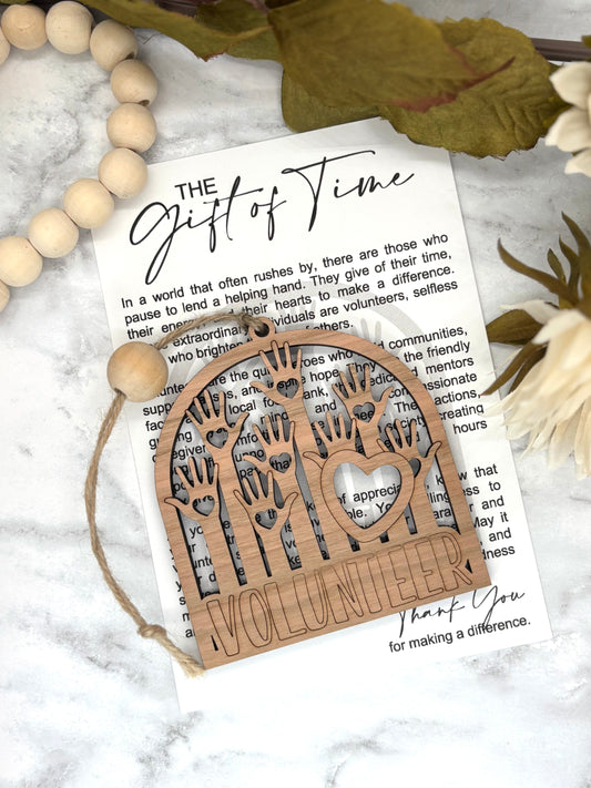 Volunteer-The Gift of Time Story Card Charm