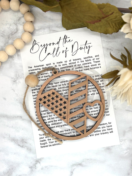 Veteran-Beyond the Call of Duty Story Card Charm