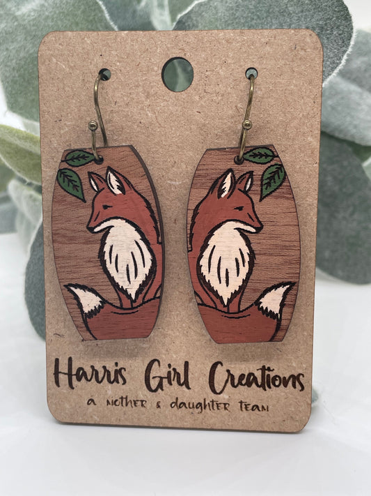 Woodland Creatures Fox Earrings