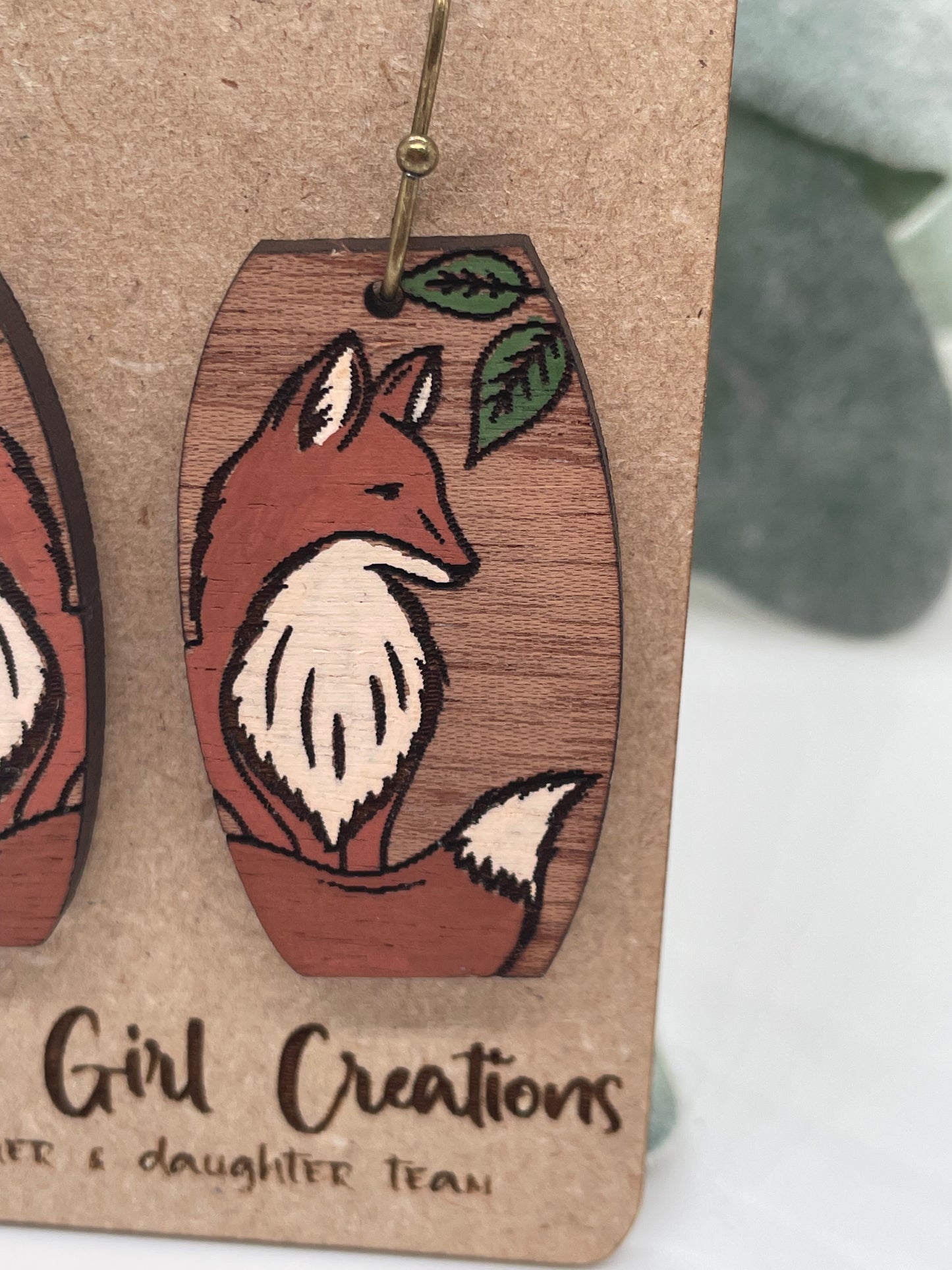 Woodland Creatures Fox Earrings