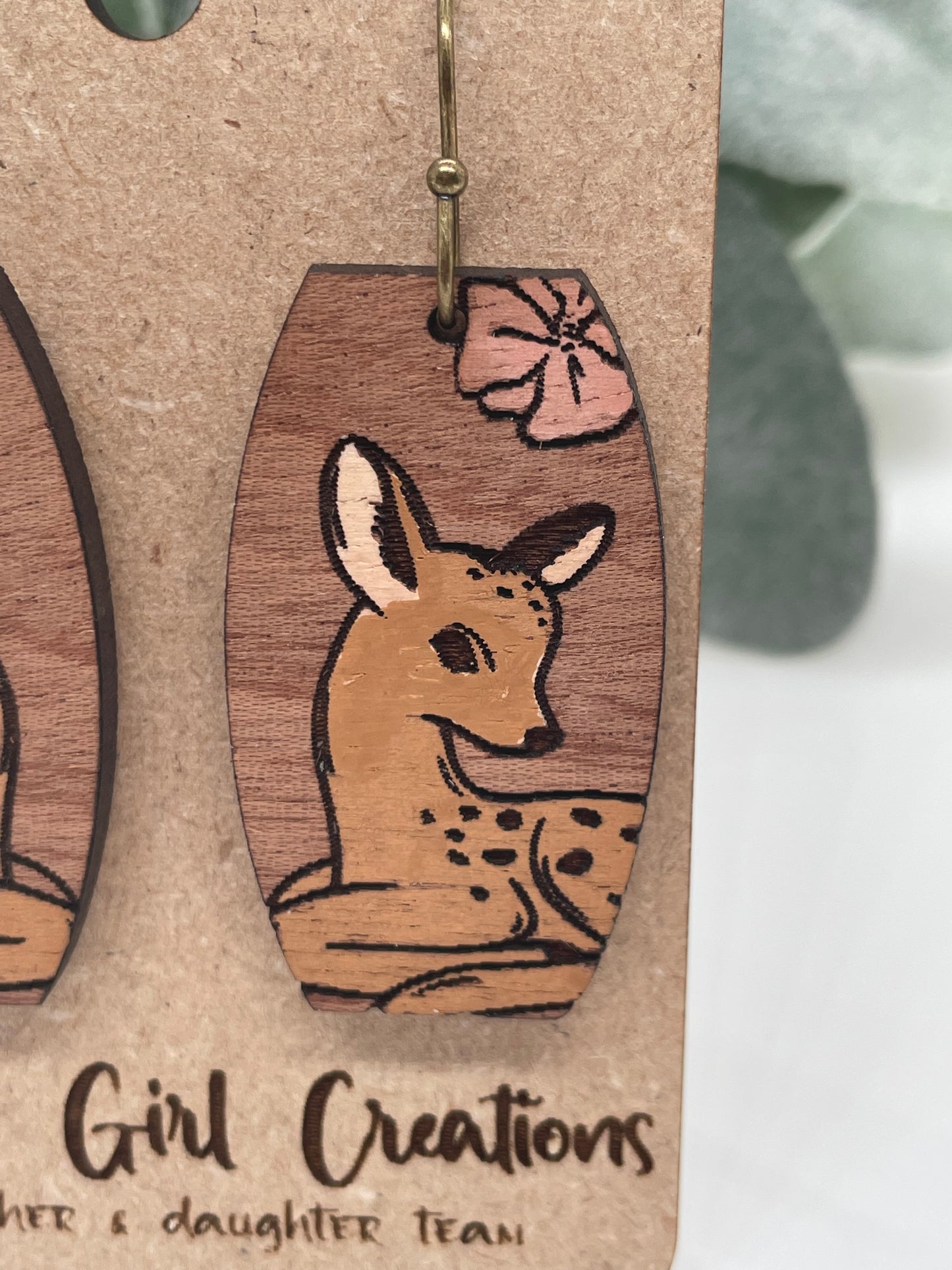 Woodland Creatures Deer Earrings