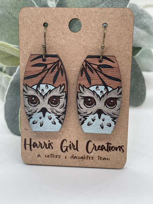 Woodland Creatures Owl Earrings