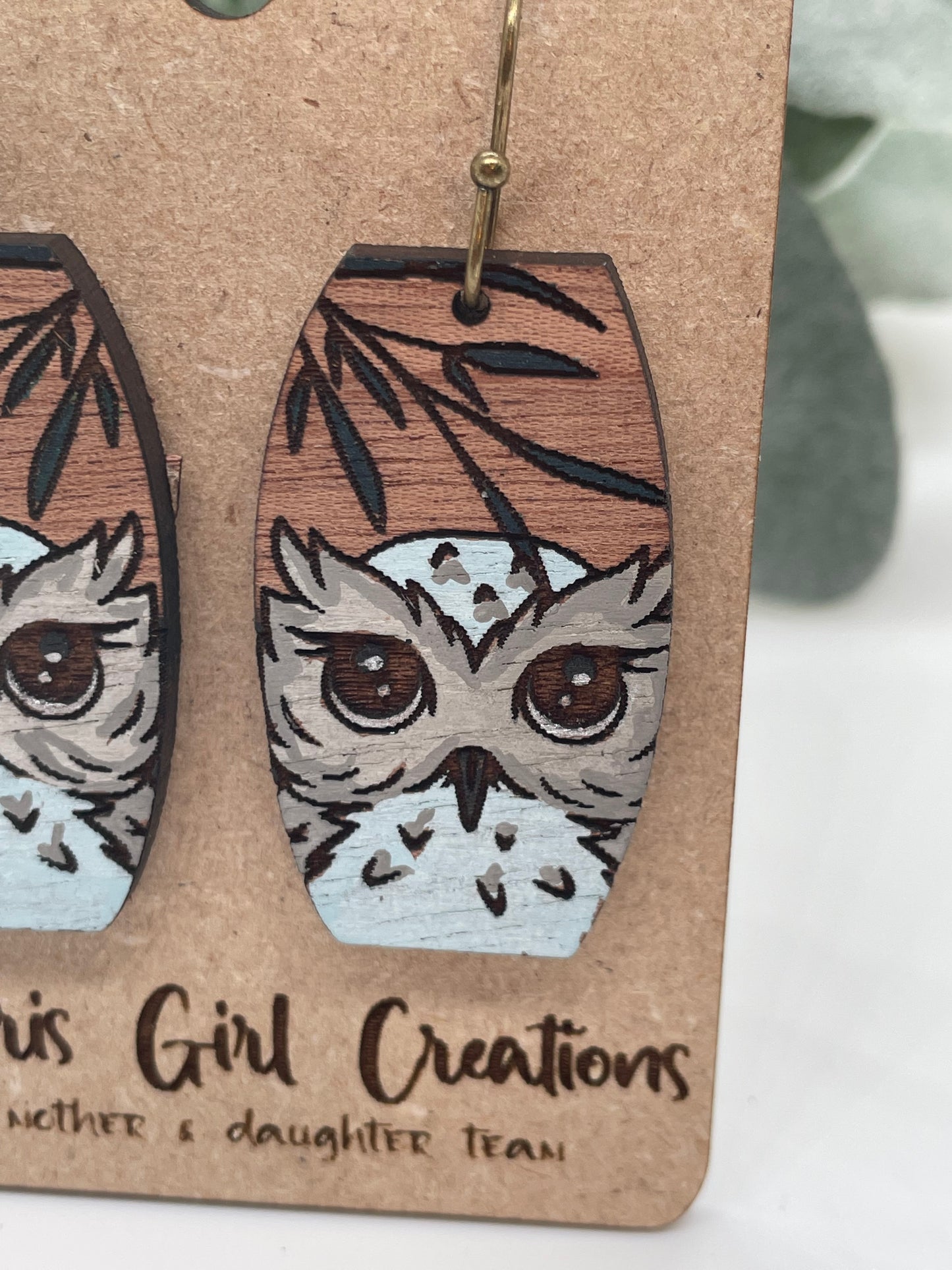 Woodland Creatures Owl Earrings