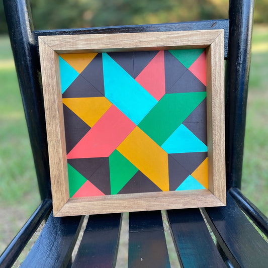 Barn Quilt Wood Art 10”x10”