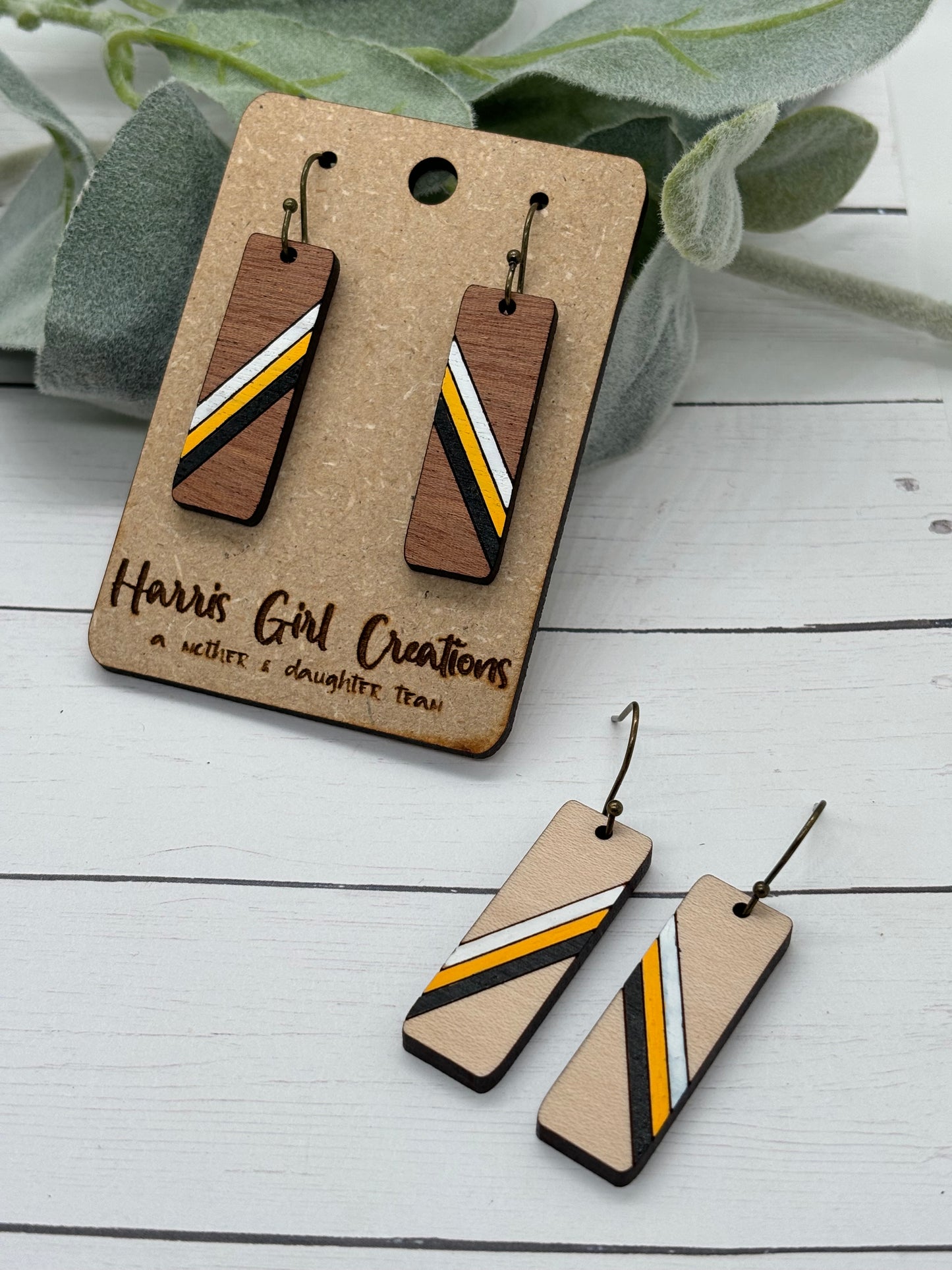 Bear School Tri-color Spirit Earrings