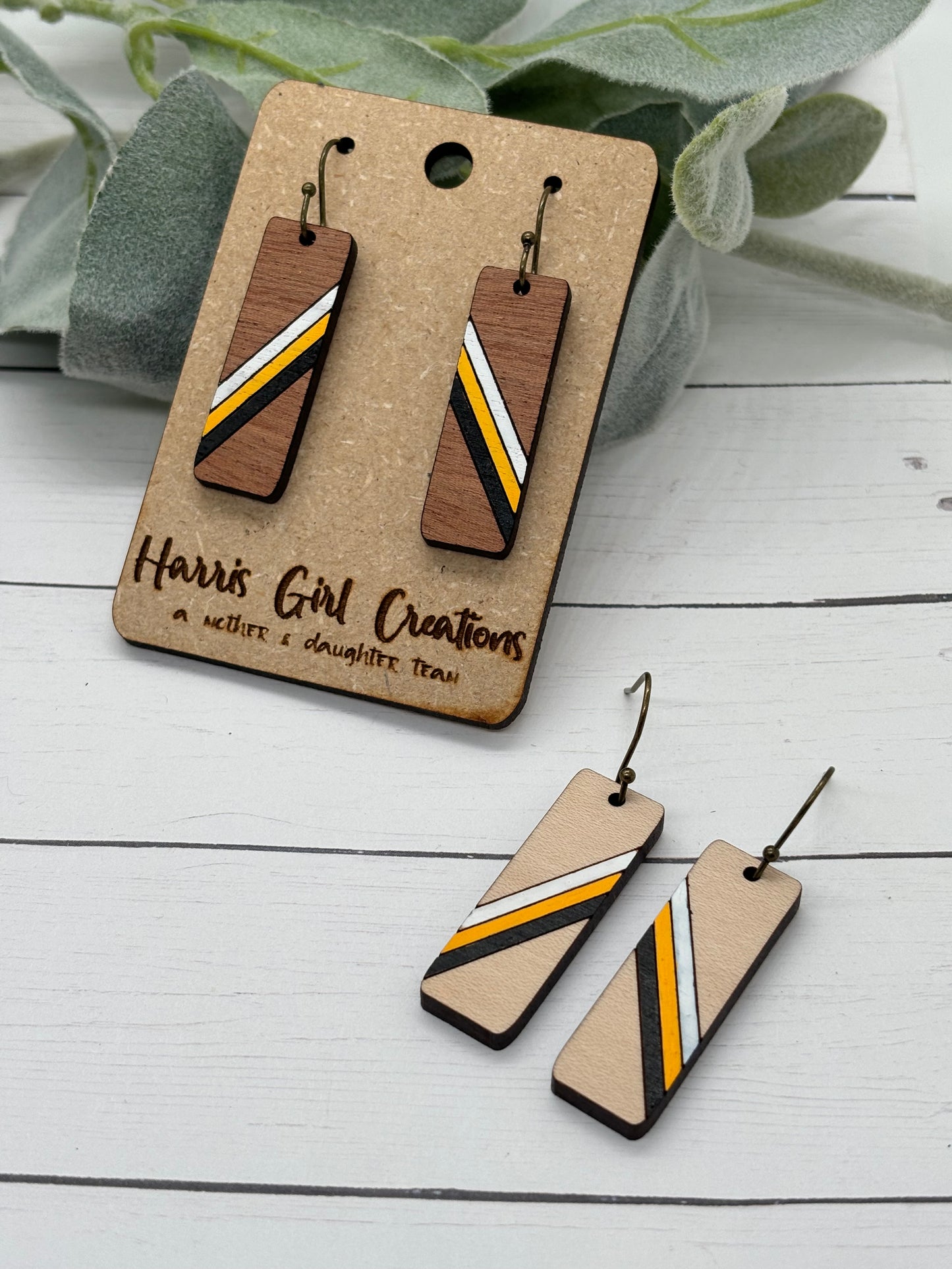 Bear School Tri-color Spirit Earrings