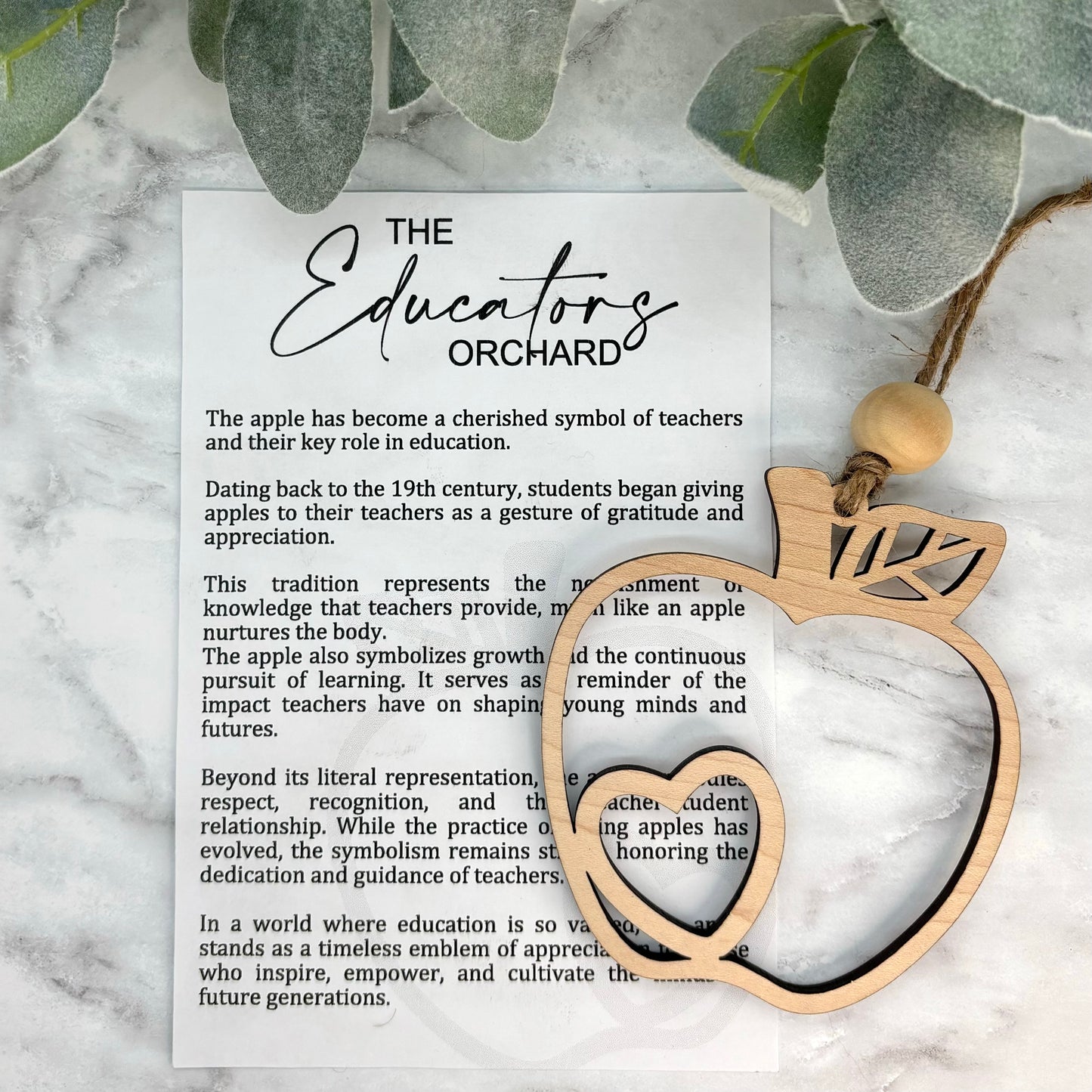 The Educators Orchard Story Card Ornament/Car Charm/ Bag Charm