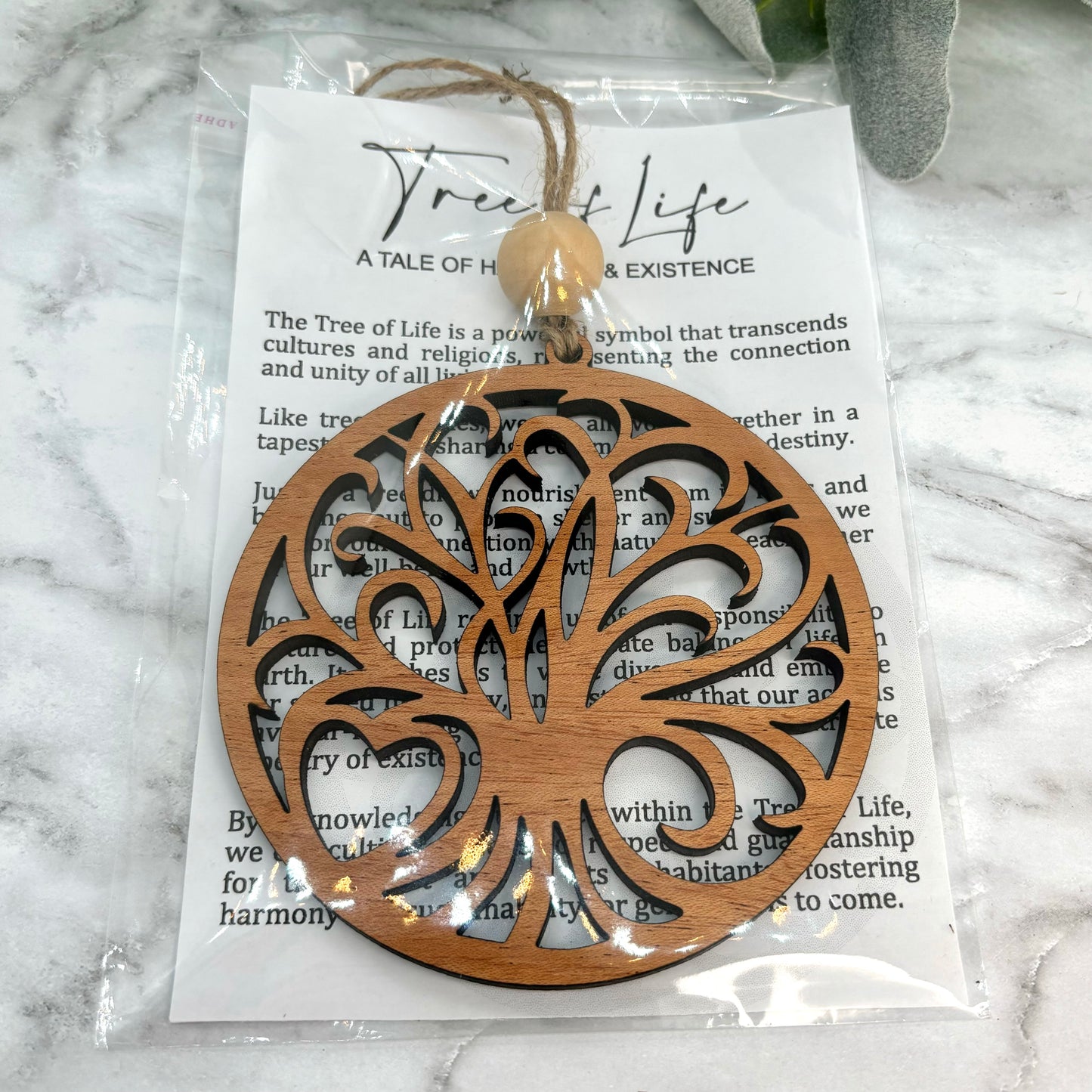 Tree of Life Story Card Ornament/Car Charm/ Bag Charm