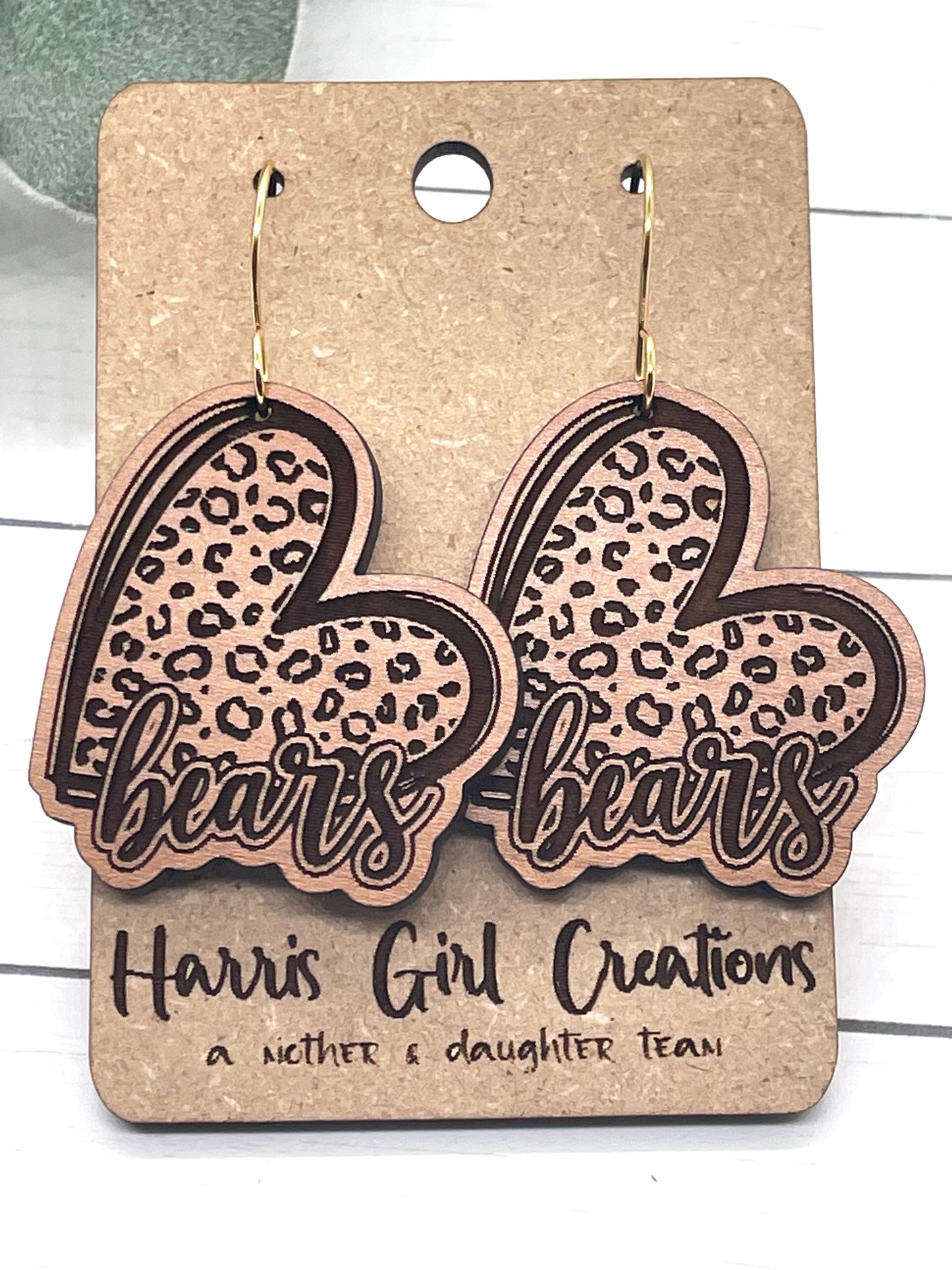 Bears School Spirit Earrings