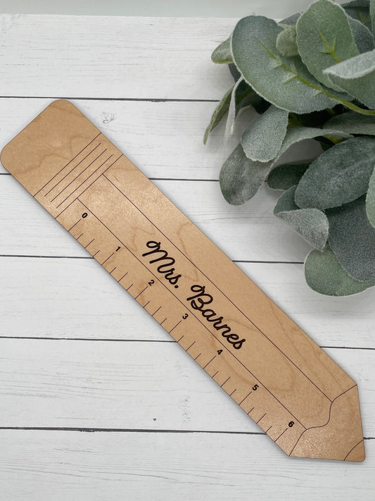 Teacher Appreciation Personalized Ruler