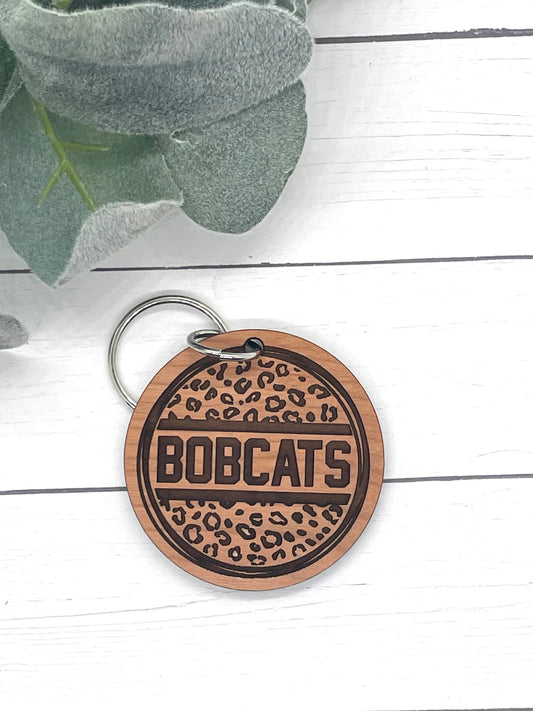 Bobcat Leopard Keychains