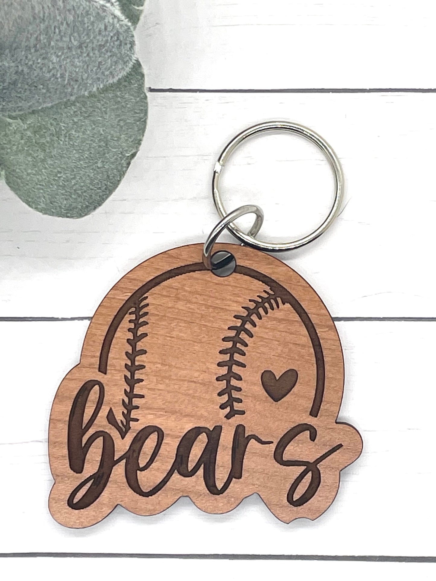 Bears Baseball Keychains