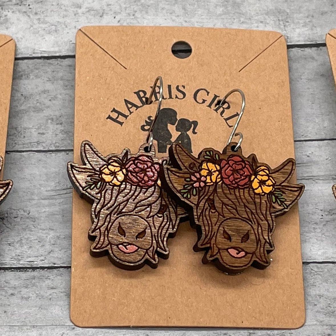 Highland Cow Drop (Hand-painted)