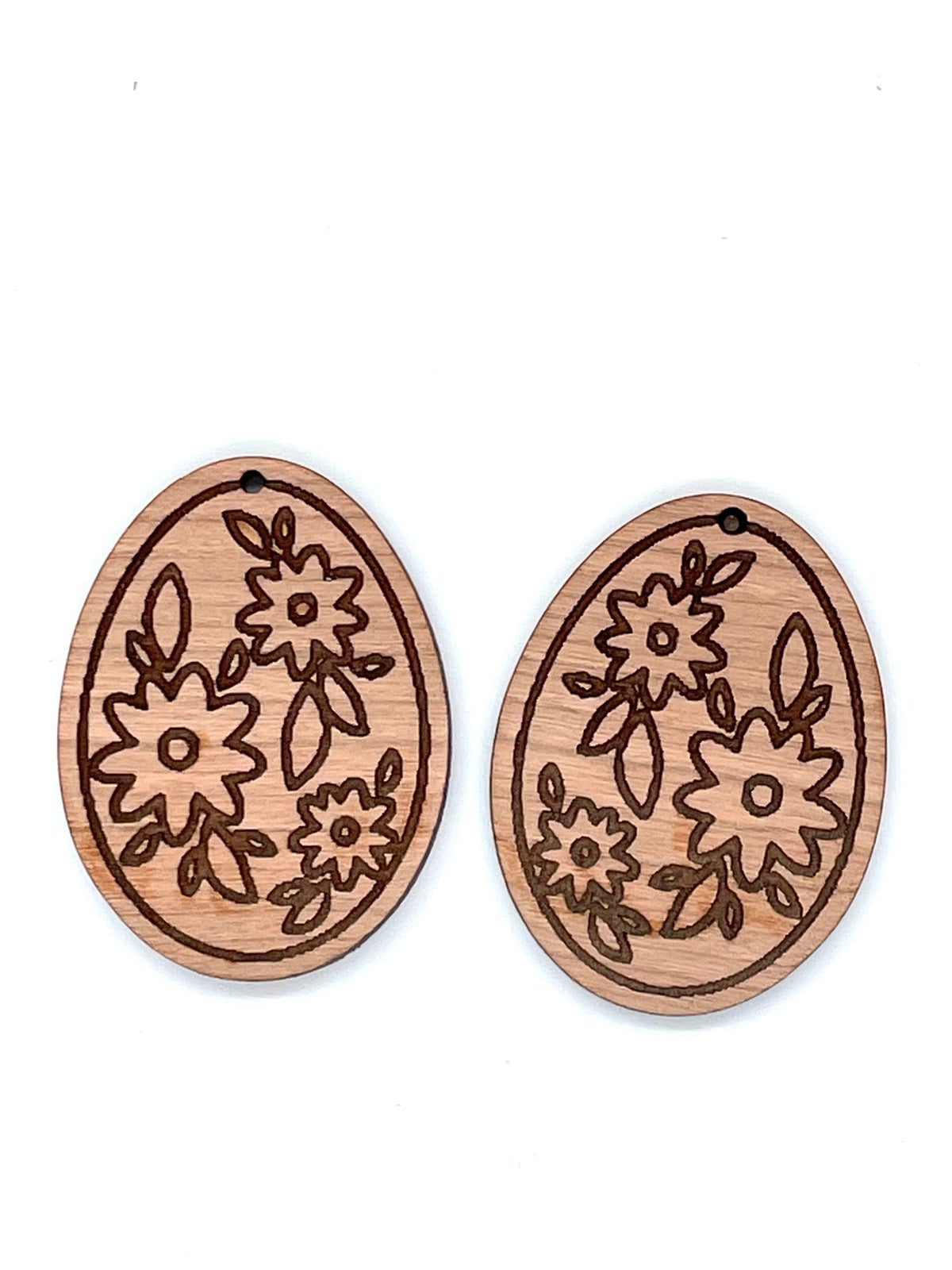 BLANKS - Unfinished Flower Egg Shape Drop