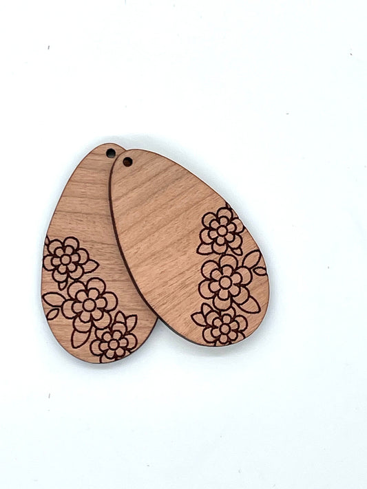 BLANKS - Spring Tri-Flower TearDrop