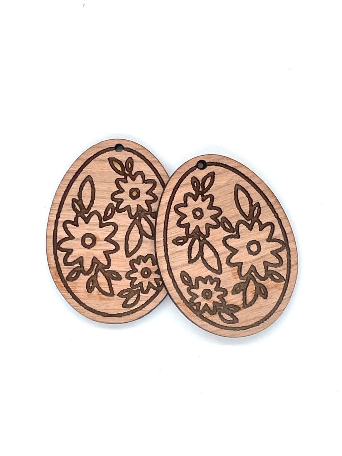 BLANKS - Unfinished Flower Egg Shape Drop